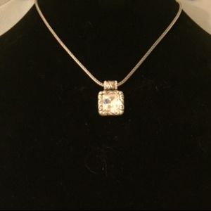 Brighton necklace with rectangle crystal
